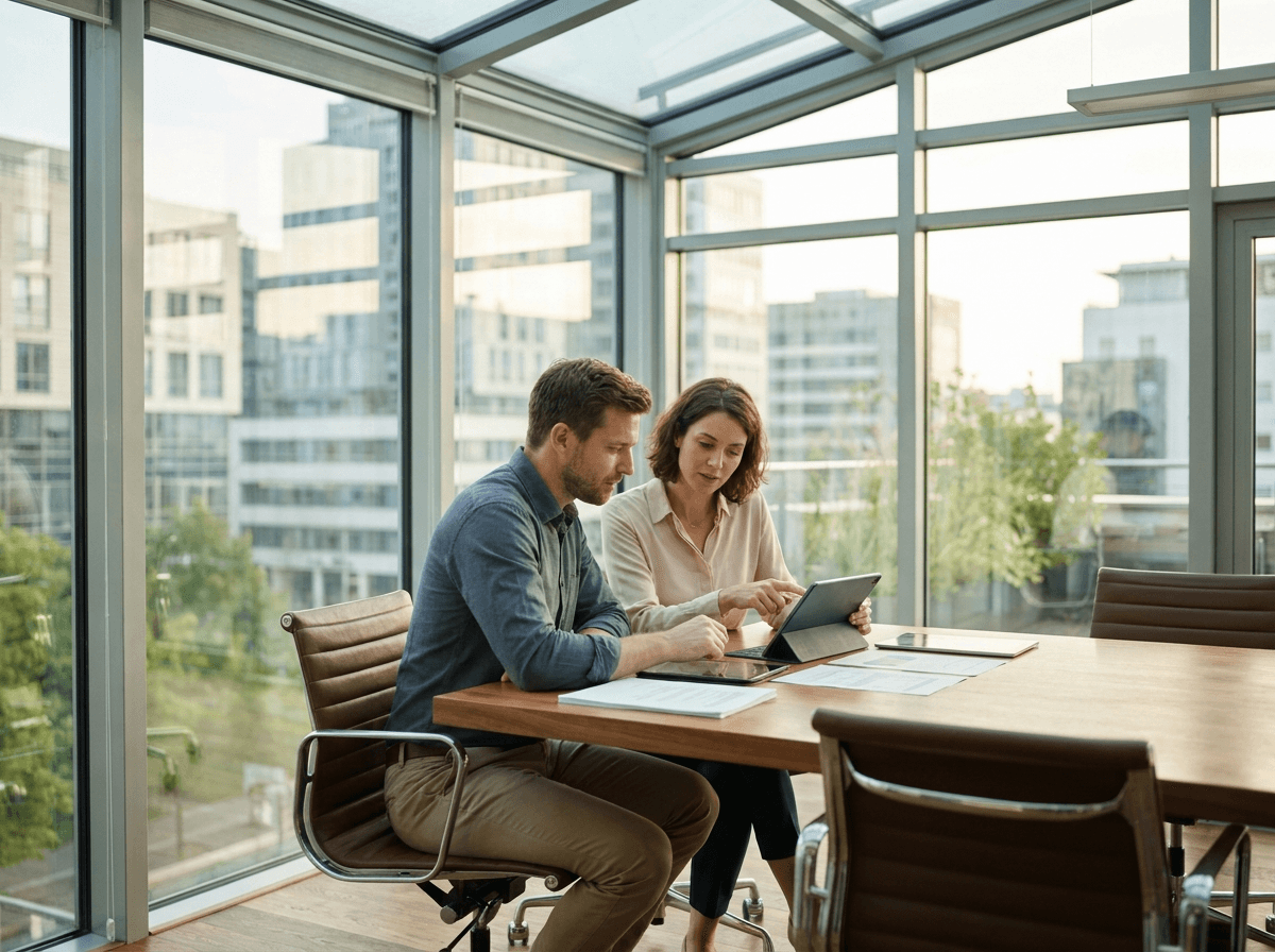 Certiva Global auditors reviewing certification documents